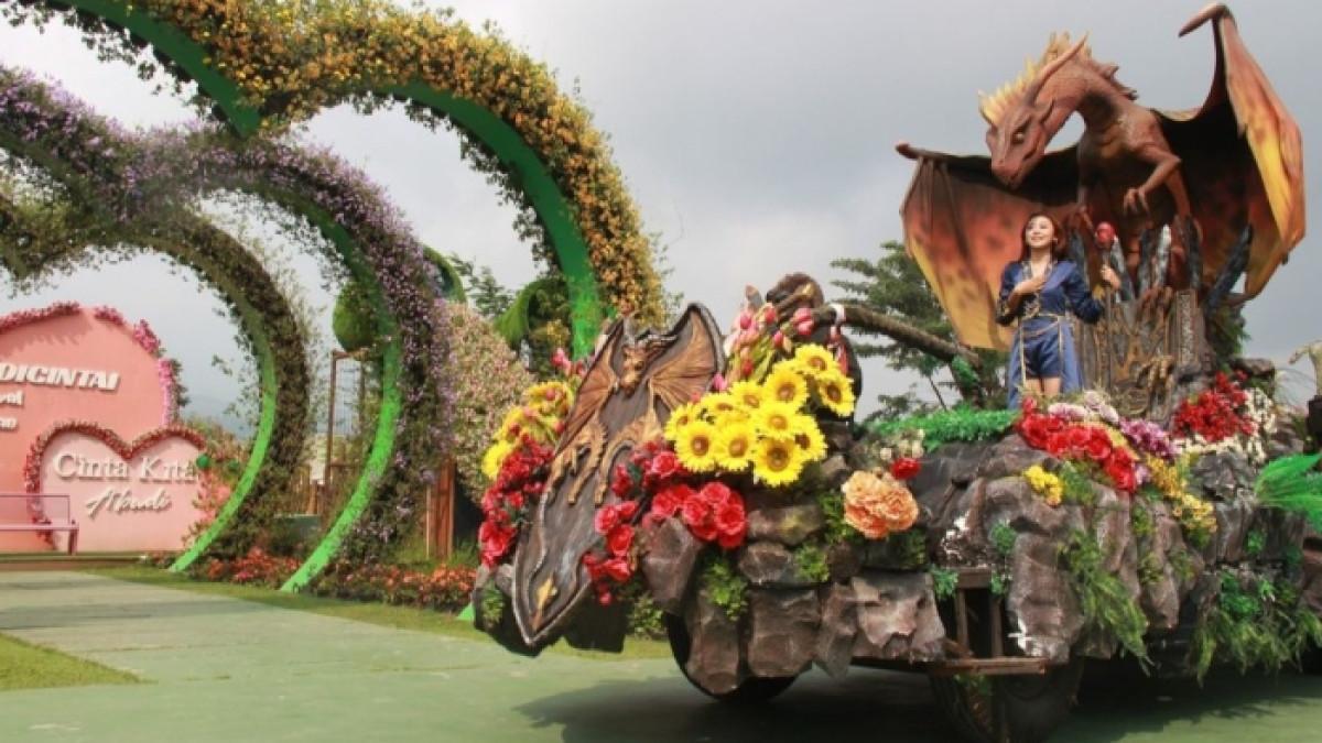 Batu Love Garden, tempat wisata instagramable di Kota Batu, Jawa Timur.